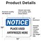 Signmission Place Used Antifreeze Here, 14 in W x Rectangle, Vinyl Decal OS-2PACK-NS-D-1014-L-17312 - alternate 5